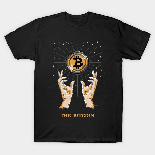 Tarot Card Bitcoin, The Sun T-Shirt by DoggyPrint